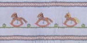 Ellen McCarn Rocking Horses Smocking Plate