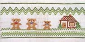 Ellen McCarn EM149 The Three Bears Smocking Plate