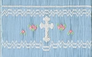 Ellen McCarn EM215 Crosses Smocking Plate Pattern and Colors