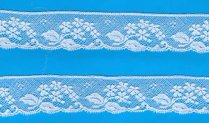 Capitol Imports 634 French Val Lace, White 1.5 Inches Wide