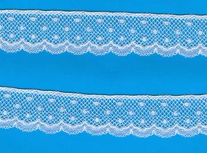 Capitol Imports French Val Lace 854 White 1.25" Wide Approximately