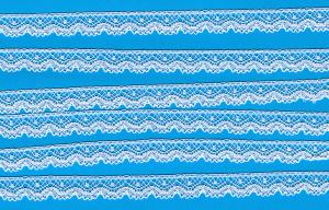 Capitol Imports CI332 French Val Lace White 3/8 Inch Wide by the Yard