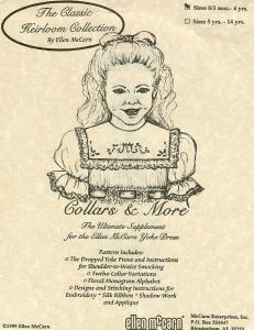 16697: Ellen McCarn Classic Heirloom Collection Collars & More Sewing Pattern