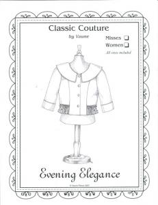 Classic Couture for Children By Vaune, CC2A Evening Elegance Jacket For Misses And Women, Sizes 24-48.5" Waist