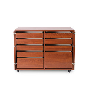 Kangaroo Kabinets K7905 Dingo II Sew Craft Storage Cabinet 9 Drawers Teak