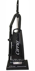 17587: Cirrus C-CR69A Upright Vacuum HEPA Cleaner 14" Metal Brush Plate, Black