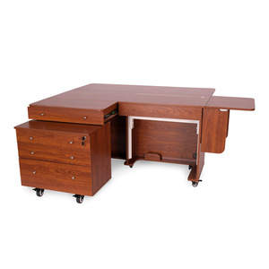 Kangaroo II Teak K8805 Kangaroo Sewing Machine Cabinet, K7805 Joey Caddy