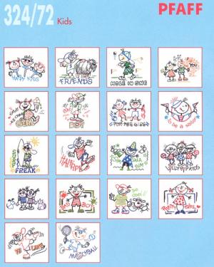 Pfaff 32472 Kids Embroidery Card