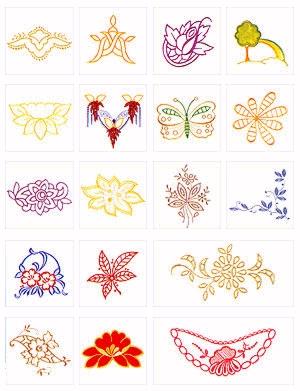 Pfaff Creative Quilt Embroidery Designs Card #50 for 7570 2140 2160 2170 