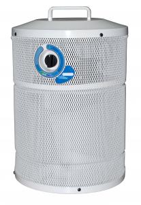 Aller, Air, Tube, Exec, Purifier, Variable, Speed, 100, CFM, 40, 60, db, 5, foot, Cord, Medical, Grade, HEPA, 6, 7, Lb, Carbon, Filter, 16, 11, Metal, Housing, 14, Desktop, Small, Room