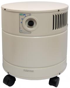AllerAir 4000 D Exec Air Cleaner Purifier 15x17.5" on Casters, 400CFM, 50-75dB, 8'Cord, 3Speeds, 16Lb 3" carbon filter, Micro-HEPA & pre-filter, 44Lbs