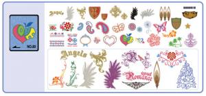 Brother SA380 No. 80 Denim Embroidery Card 47 Designs .pes Format