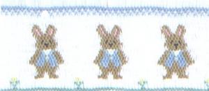 Cross-eyed Cricket CEC107 Bosley's Bunnies #107 Smocking Plate