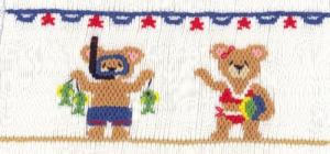 Cross-eyed Cricket  CEC172 Beach Buddies Smocking Plate