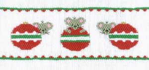 Cross-eyed Cricket CEC151 Chris Mice Ornaments Smocking Plate Pattern