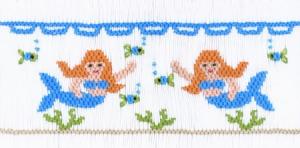 Cross-eyed Cricket 148, Mermaids Playground Smocking Plate Sewing Pattern