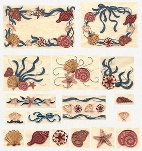 Anita Goodesign 09MAGHD Shells Mini Collection Multi-format Embroidery Design Pack on CD