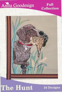 Anita Goodesign 24AGHD The Hunt Full Collection Multi-format Embroidery Design Pack on CD