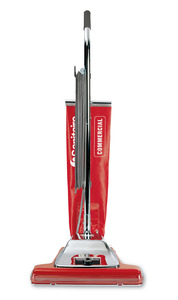 Sanitaire SC899F, Quick Clean, Commercial, Upright Vacuum, 16" Wide Track Cleaning Path, 50' Cord, 6 Carpet Heights, Top Fill, Cloth ShakeOut Bag, 18Lb, UL