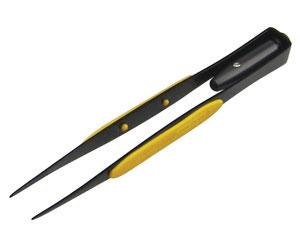General Ultratech LEDvision, 70401 6.25" Smooth Pointed Tip Lighted Tweezers, for Threading and Needle Insertion on Sewing, Embroidery, Serger Machines