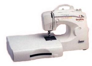 Simplicity. SA1600. .16 Stitch, 40 Function, Liberty, Compact, Lightweight, 3/4 Size, Sewing Machine, Drop In Bobbin, Case. Ext Table, Refurbished, Warranty