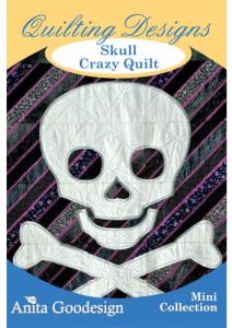 Anita Goodesign 78MAGHD Skull Crazy Quilt Multi-format Quilting Design Pack on CD, 25 Designs