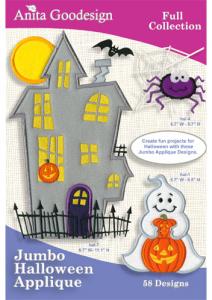 22781: Anita Goodesign 1126AGHD Jumbo Halloween Applique Full Collection CD