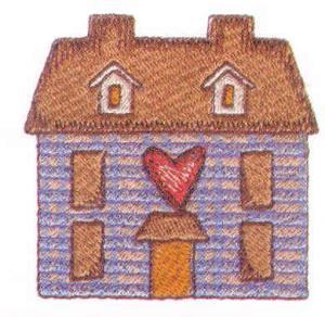 Amazing Designs ENHMC 119 Home Spun Heartland Janome / Elna Embroidery Card