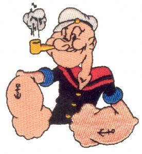 Amazing Designs ELEC-301 Popeye Collection I Janome Elna Embroidery Card