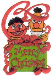 Amazing Designs ENHMC SS5 Sesame Street Christmas Collection I Janome Elna Embroidery Card