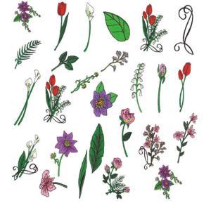 Amazing Designs PFMC NZ10 Blooming Elegance Pfaff Embroidery Card