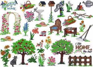Amazing Designs PFMC NZ1 Nancy Zieman Memories of Home Pfaff  Embroidery Cards