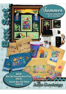 Anita Goodesign BX022 Summer Box Set Embroidery Collection