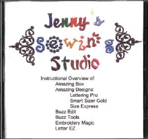Jenny's Sewing Studio Instructional CD for Reader/Writer Boxes & Software