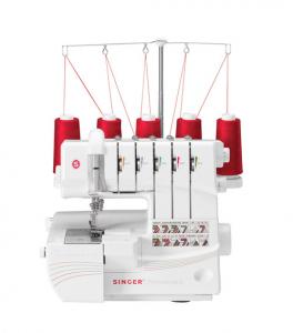 23851: Singer 14T968DC Pro 5 Serger +7 Feet +231 Page Workbook +25Yr Warranty