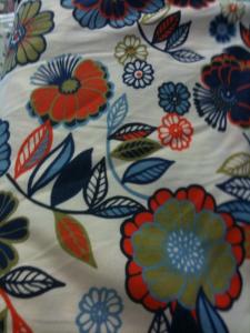 Fabric Finders 15 Yard Bolt 9.34 A Yd CM Fabric White Background with Fall Floral 100% Cotton 60 inch