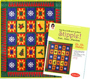 DIME STP0040 Stipple! Ho Ho Holiday CD, 8 Designs 2 Sizes, 1 Step Quilting and Applique
