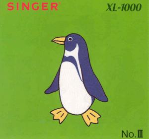 3659: Singer 386959 Quantum XL-1000 III Large Animals Designs Embroidery Card