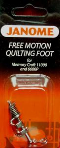 Janome 72- 200442004 Spring Load Free Motion Quilting Foot Higher Shank*