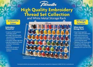 Brother 40 Colors Embroidery Thread 1100yards Cones 40wt Polyester Thread