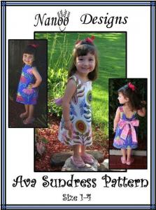 Nanoo Designs ND002, Ava Sundress Sewing Pattern Sizes 1-4