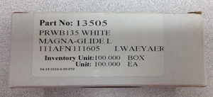 Brother, PRWB135, FilTec 13505, 12434, White, Prewound, Magnetic Core, Embroidery L Bobbins, Polyester Thread,100 in box, for PR600, PR620, PR650, Babylock, EMP, BMP