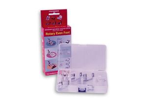 Janome, Rotary, Even Feed Foot, # 3237777, Blind Hemming, Bias Tape, Application, and 3, Rolled Hem, Edge Width, Attachments