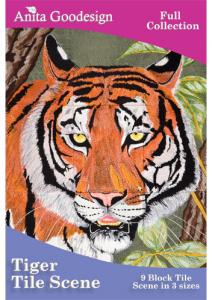 25046: Anita Goodesign 140AGHD Tiger Tile Scene Full Collection Designs CD