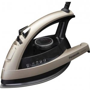 Panasonic, NI-W810CS, Steam Iron, steam ironing, iron, Panasonic NI-W810CS Steam Iron, Automatic Shut Off, 6.75 fl oz Reservoir Capacity, Anti-Calcium System, 1500 W, Champagne Color