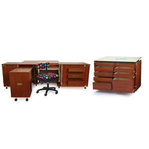 Kangaroo, Kabinets, Arrow, Aussie, Studio, Teak, Dingo, Ready, to, Assemble, set, combo, Kangaroo Cabinets Aussie II, Studio Set Teak +Air Lift, Dingo Cutting Table, Mat, Bonus Chair