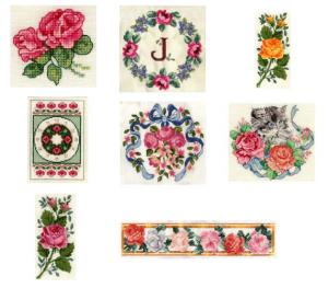 Sudberry House D3100 Rose Collection Digitized Machine Cross Stitch Designs
