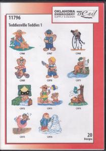 OESD 11796 Teddiesville Teddies 1 Embroidery CD Design Pack