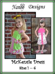 Nanoo Designs McKensie Dress Pattern Sizes 1-6