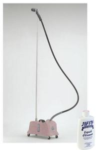 Jiffy PINK J-4000D Drapery Fabric Steamer with 7.5' Steam Hose and Bonus Tank Cleaner